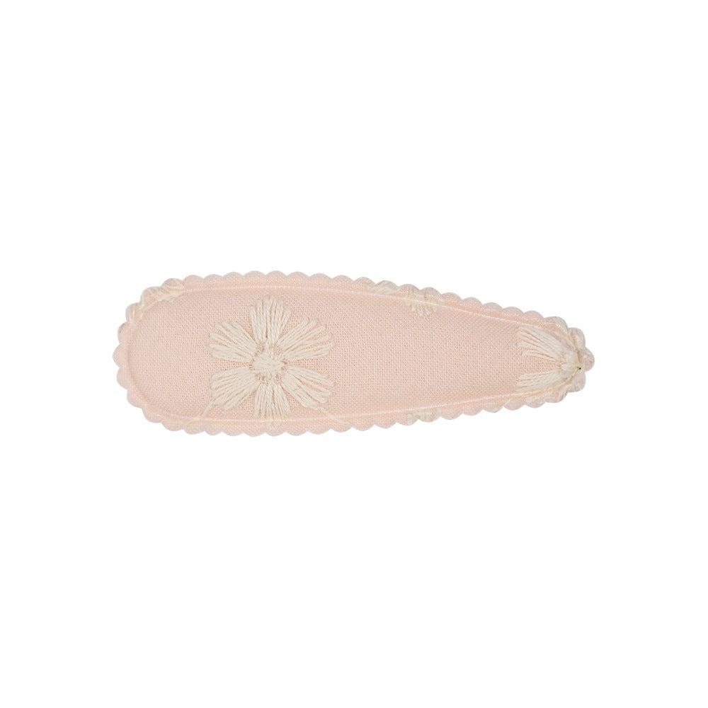 Wholesale Embroidered Floral Children's Hairpin BB Clip Cute Little Girl Fabric Hair Accessories Girls' Baby Hair